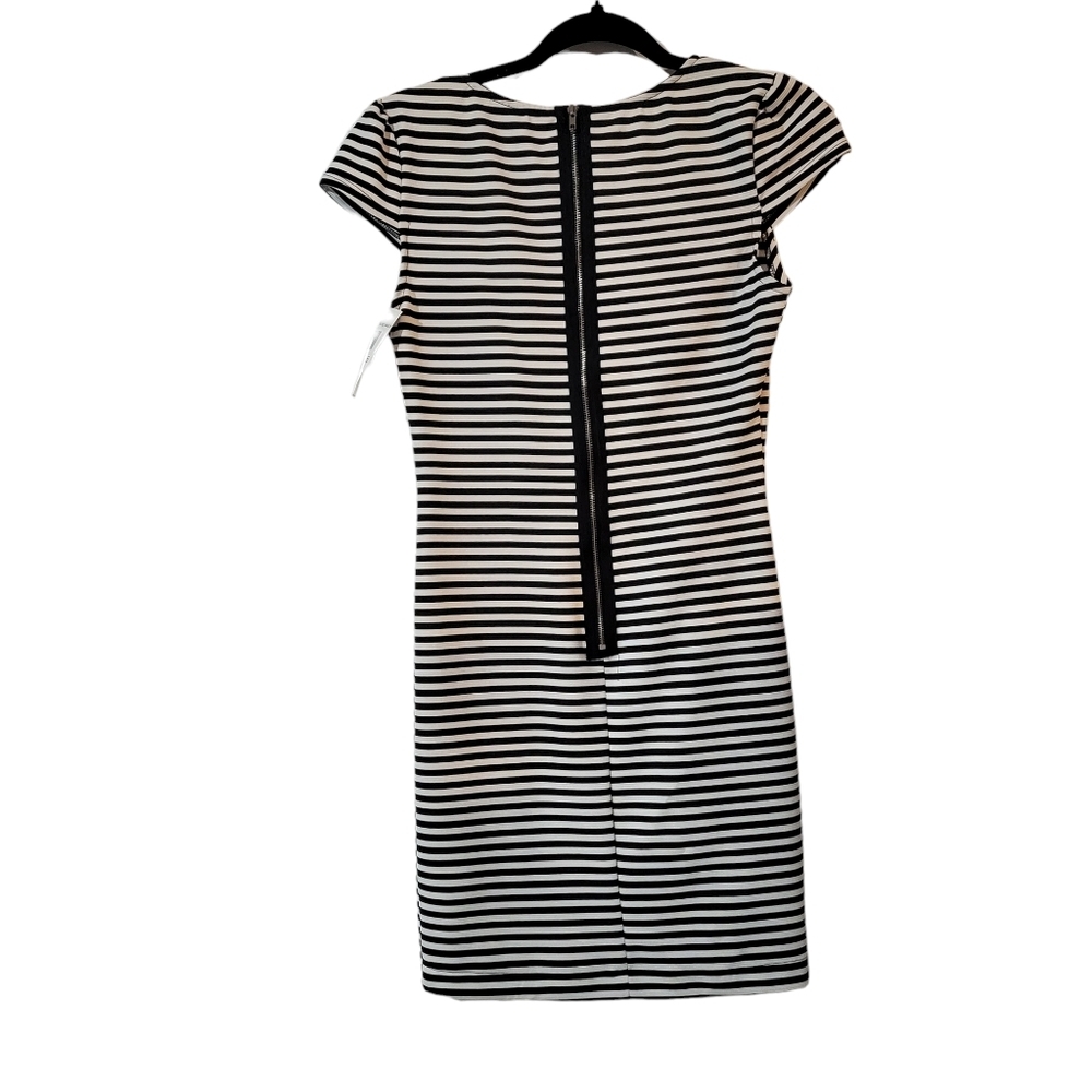 Jodi Kristopher black and white striped dress  size 5/6 - Picture 4 of 10
